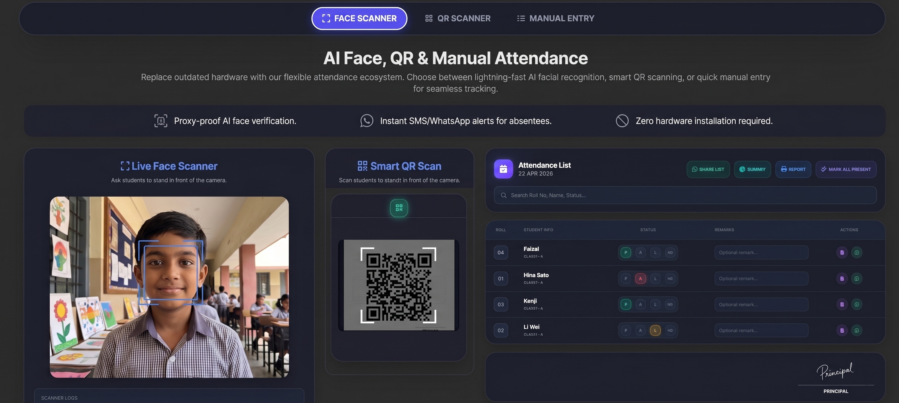 AI Attendance Dashboard